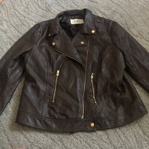 Faux leather jacket